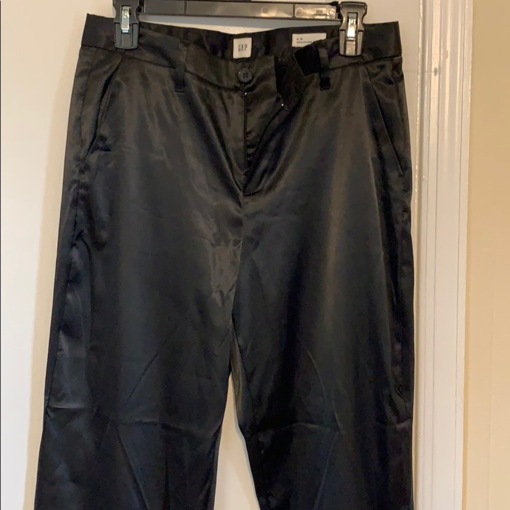 Satin crop pants